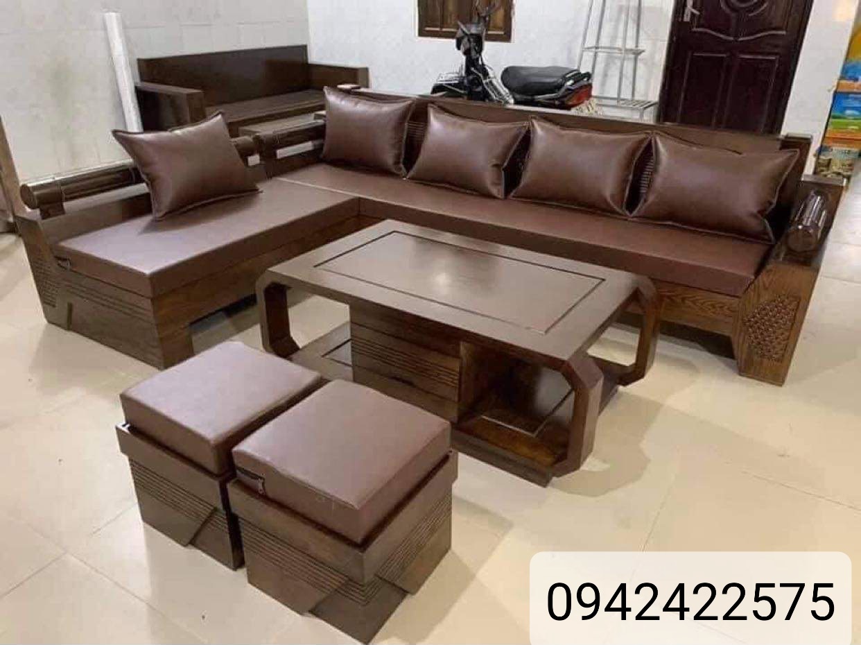 Sofa Gỗ Phòng Khách Cao Cấp SFTT13